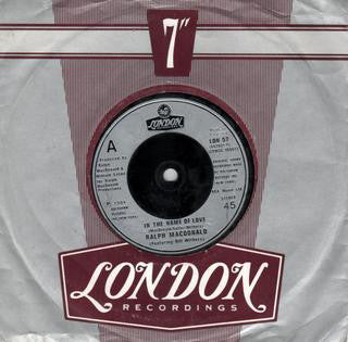 Ralph MacDonald - In The Name Of Love - Used Vinyl Record 7"
