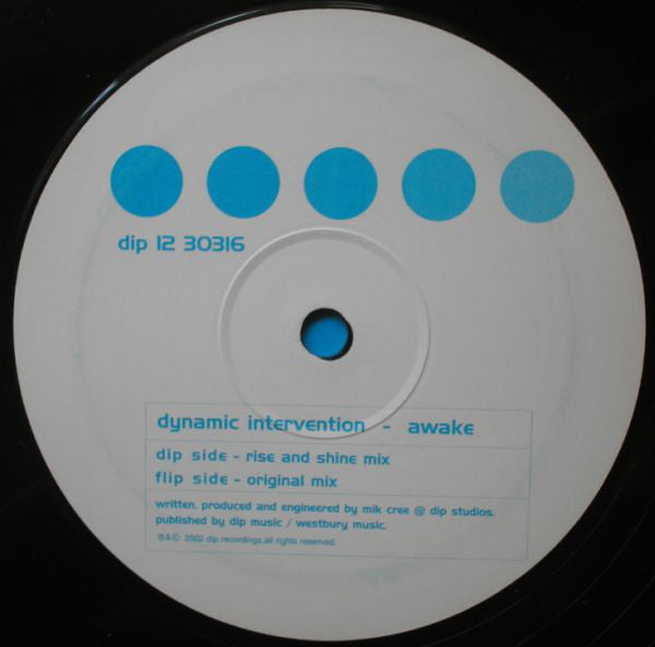 Dynamic Intervention - Awake - Used Vinyl Record 12"