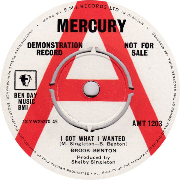 Brook Benton - I Got What I Wanted - Used Vinyl Record 7"