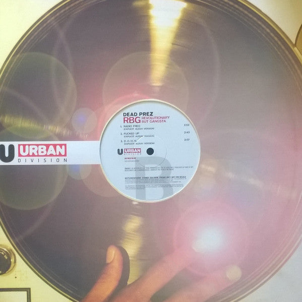 Dead Prez - RBG: Revolutionary But Gangsta - Used Vinyl Recor