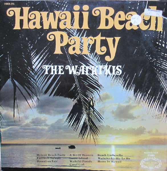 Waikiki's - Hawaii Beach Party - Used Vinyl Record