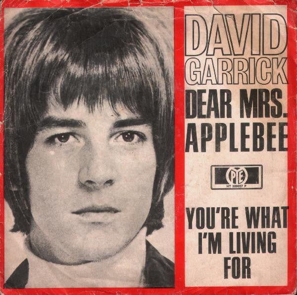 David Garrick - Dear Mrs. Applebee - Used Vinyl Record 7"