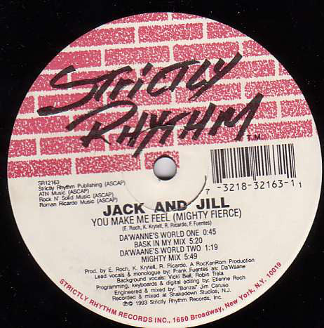 Jack & Jill - You Make Me Feel (Mighty Fierce) - Used Vinyl Record 12