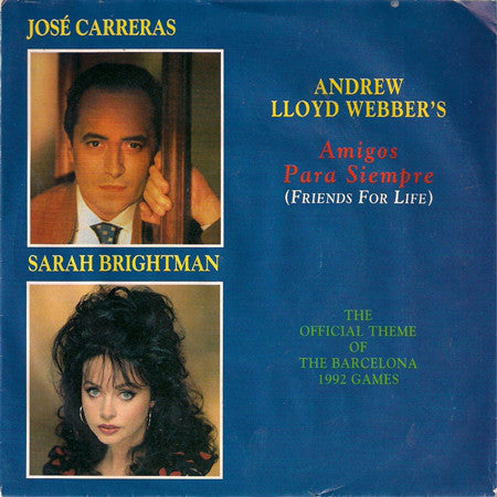 Jose Carreras - Amigos Para Siempre (Friends For Life) - Used Vinyl R