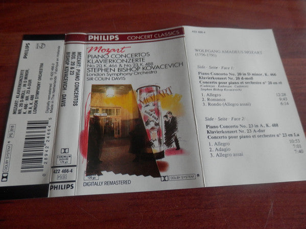 Wolfgang Amadeus Moz - Piano Concerto Nos. 20 & 23 - Used Cassette