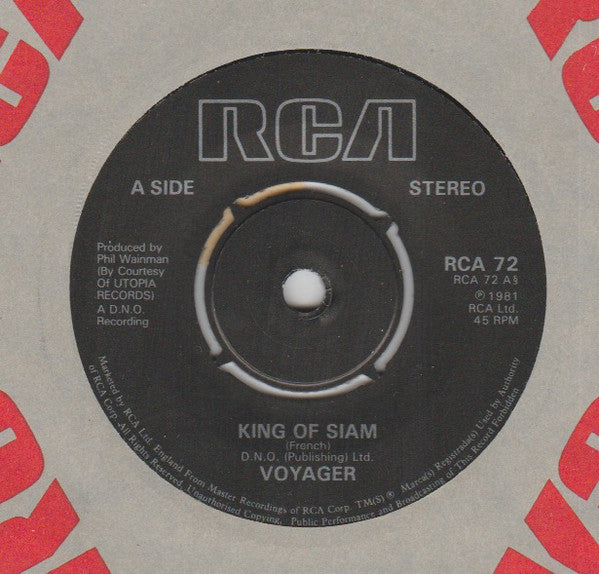 Voyager - King Of Siam - Used Vinyl Record 7"