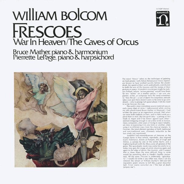 William Bolcom - Frescoes (War In Heaven / The Caves Of Orcus) - Use