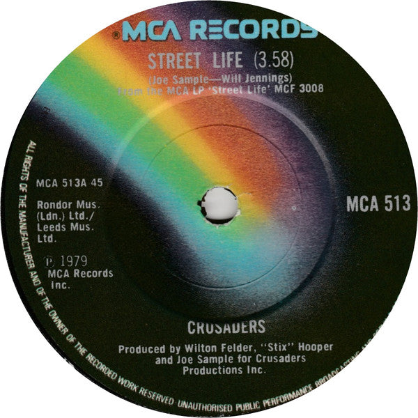 Crusaders - Street Life - Used Vinyl Record 7"