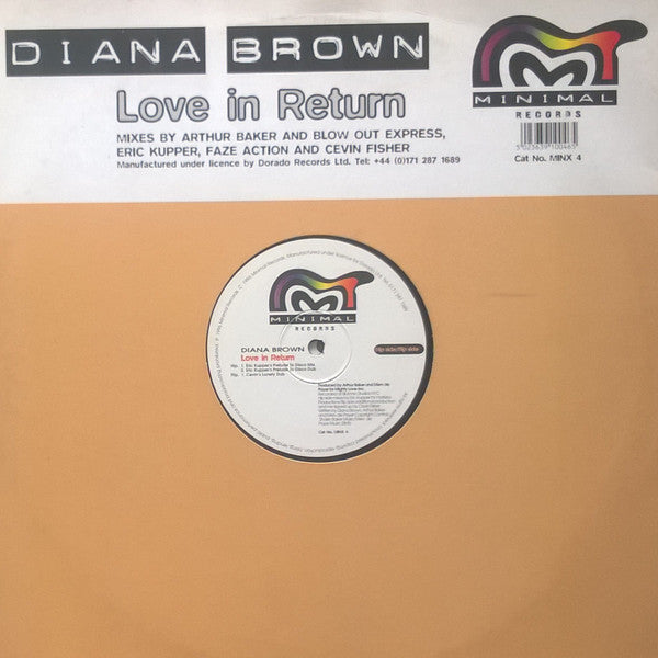 Diana Brown - Love In Return - Used Vinyl Record 12"