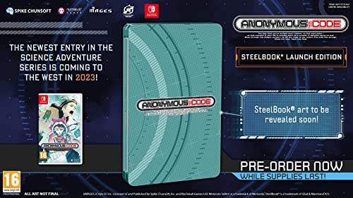ANONYMOUS CODE STEELBOOK LE - New Nintendo Switch