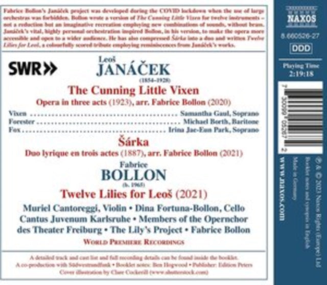 SAMANTHA GAUL; IRINA - LEOO JANACEK AND FABRICE BOLLO - CD