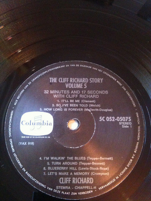 Cliff Richard & The - Cliff Richard Story Vol. 5 - 32 Minutes And 17