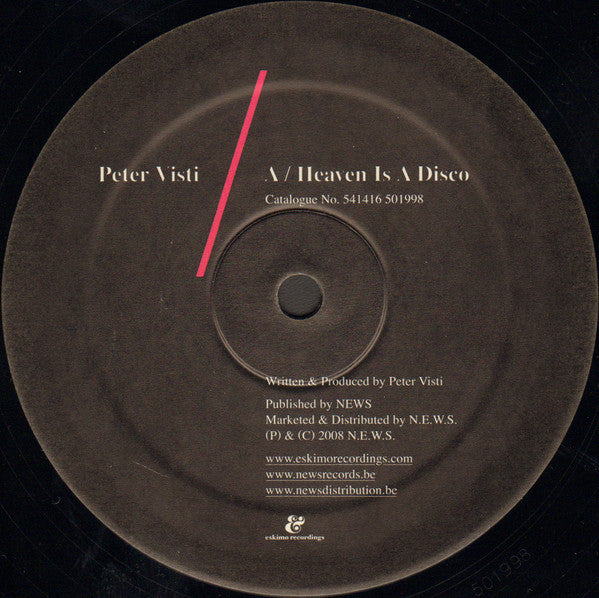 Peter Visti - Heaven Is A Disco / Fighting James - Used Vinyl Record