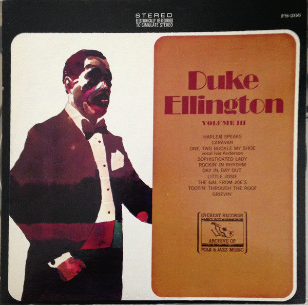 Duke Ellington - Volume III - Used Vinyl Record