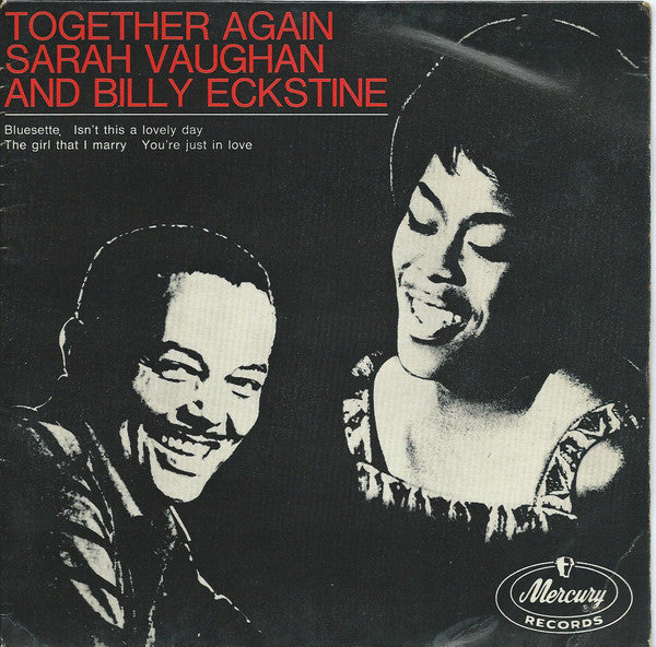 Sarah Vaughan - Together Again - Used Vinyl Record 7"