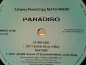 Paradiso - Do It Again - Used Vinyl Record 12"