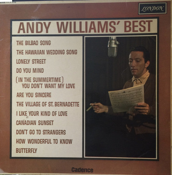 Andy Williams - ' Best - Used Vinyl Record