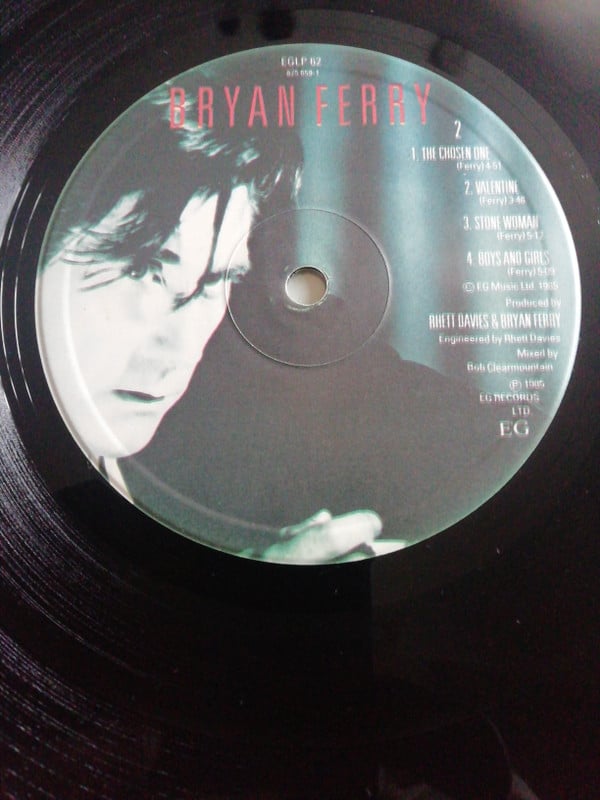Bryan Ferry - Boys And Girls - Used Vinyl Record