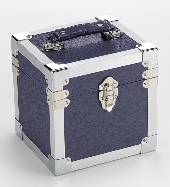 LIGHT BLUE - 7 Inch 50 Record Storge Carry Case - Vinyl Record Vinyl A