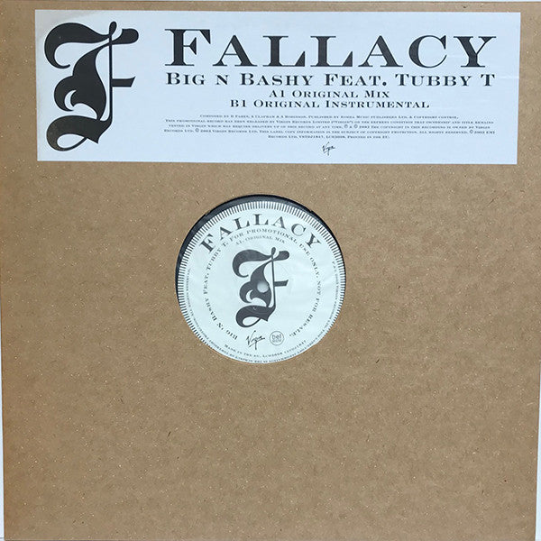 Fallacy - Big 'N Bashy - Used Vinyl Record 12"