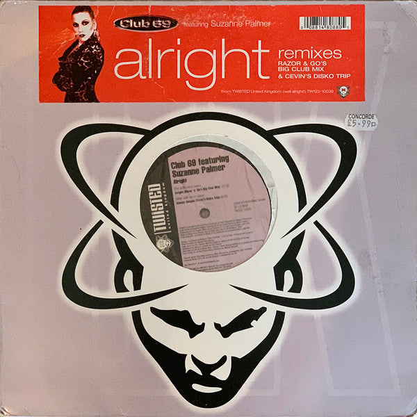 Club 69 - Alright (Remixes) - Used Vinyl Record 12"