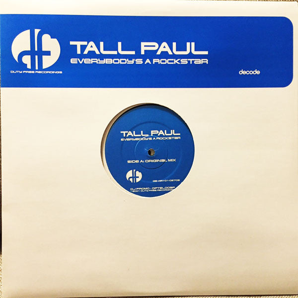 Tall Paul - Everybody's A Rockstar - Used Vinyl Record 12"