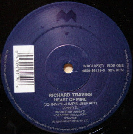 Richard Traviss - Heart Of Mine - Used Vinyl Record 12"