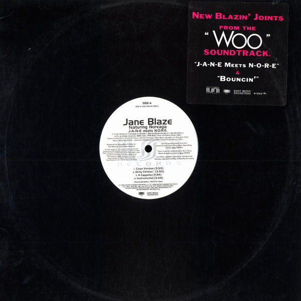 Jane Blaze - J-A-N-E Meets N-O-R-E / Bouncin' - Used Vinyl R