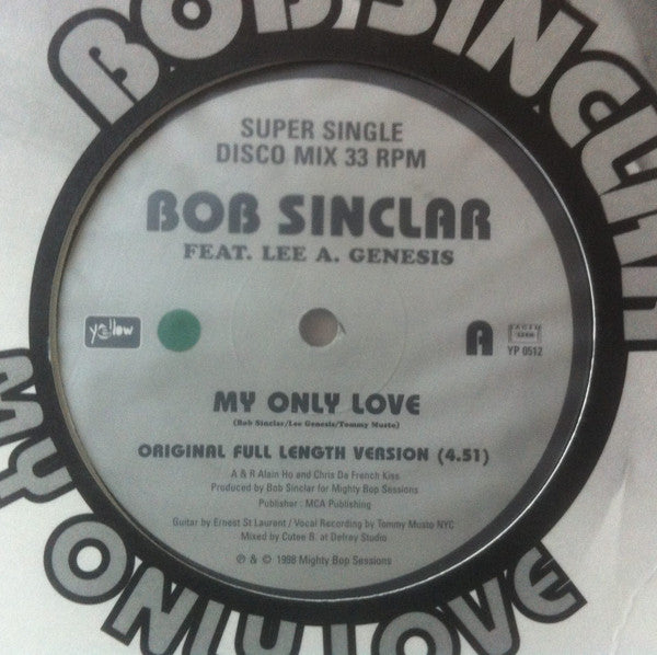 Bob Sinclar - My Only Love - Used Vinyl Record 12"