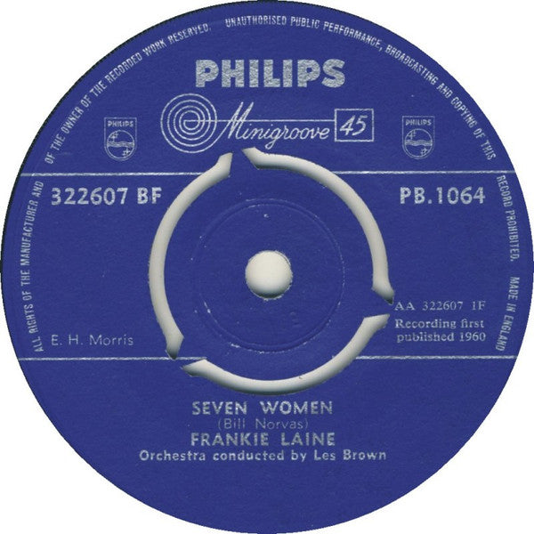 Frankie Laine - Seven Women / And Doesn't She Roll - Used Vinyl Recor