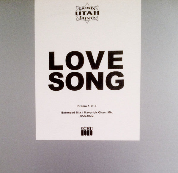 Utah Saints - Love Song - Used Vinyl Record 12"