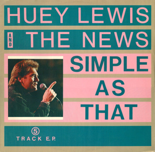 Huey Lewis & The New - Simple As That - Used Vinyl Record 12"