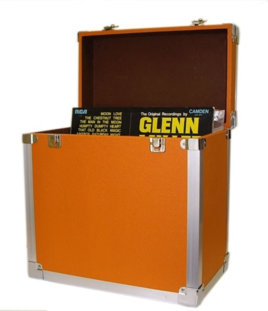 ORANGE - 50 LP Record Storage Carry Case - Vinyl Record Vinyl Accessor