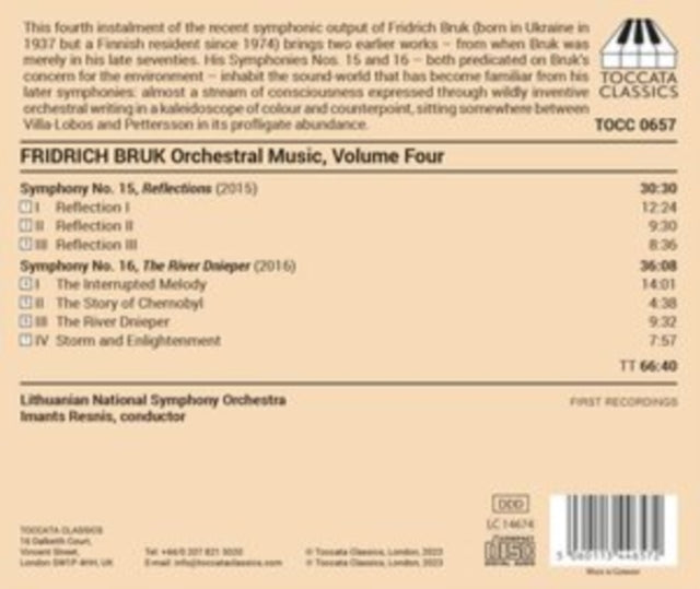 LITHUANIAN NATIONAL - FRIDRICH BRUK ORCHESTRAL MUSI - CD