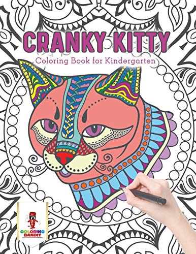 Coloring Bandit - Cranky Kitty Coloring Book for Kindergarten - New