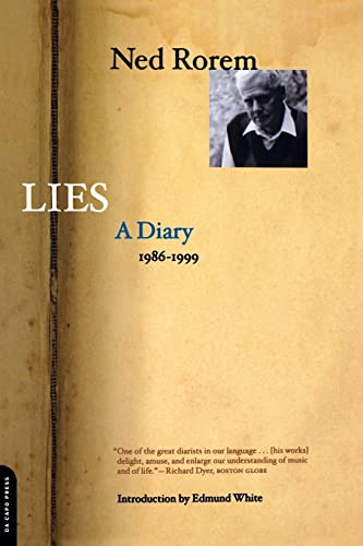 Rorem - Lies A Diary 1986-1999 - New paperback or softback