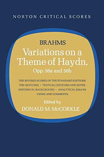Brahms - Variations on a Theme of Haydn: Norton Critical Score - New p