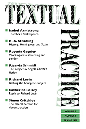 Hawkes - Textual Practice Issue 7 Volume 3 No. 1 - New paperback or
