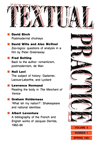 Hawkes - Textual Practice Volume 5, Issue 1 - New paperback or softb