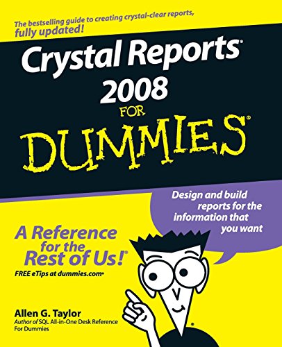 aylor - Crystal Reports 2008 For Dummi - New paperback or softback