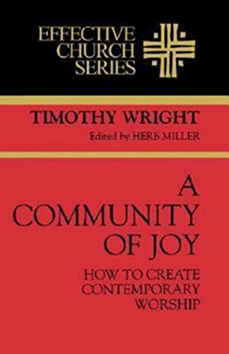 Wright - A Community of Joy - New paperback or softback