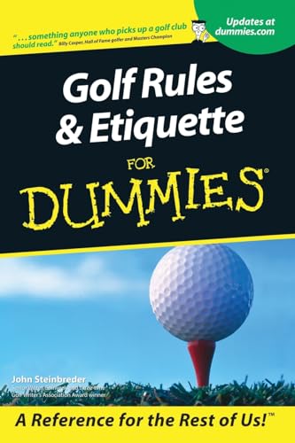 Steinbreder - Golf Rules and Etiquette For Dummies - New paperback or