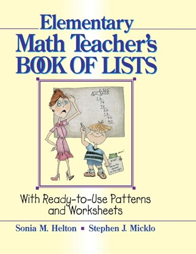 Helton - Elementary Math Teacher's Book of Lists: With Ready-To-Use Pa