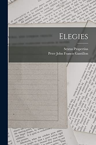 Propertius - Elegies - New paperback or softback