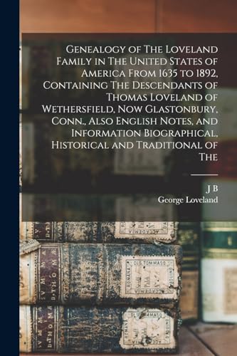 Loveland - Genealogy of The Family in The United States of America Fr