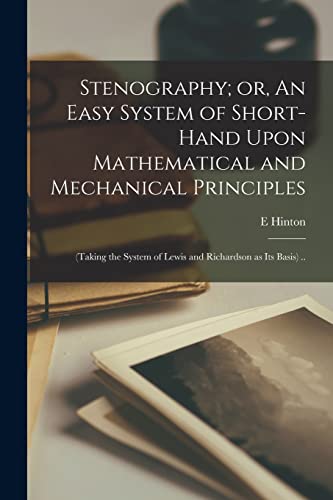 Hinton - Stnography; or, An asy Systm of Short-hand Upon Mathmatical a