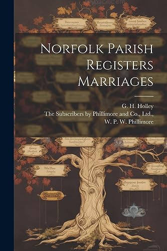 Phillimor - Norfolk Parish Registers Marriages - New paperback or soft