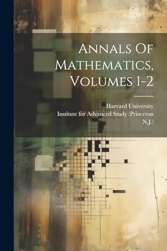 Virginia - Annals Of Mathematics, Volumes 1-2 - New paperback or softb