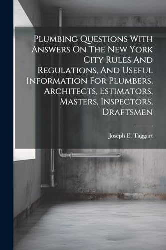 Taggart - Plumbing Questions With Answers On The New York City Rules A