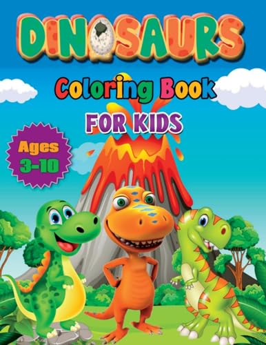M?ndez - Coloring Book for Kids Ages 3-10: Dinosaurs Coloring Books -